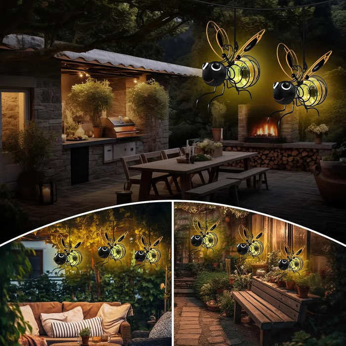 🔥HOT SALE 49% OFF🐝Outdoor Hanging Solar Bee Light✨
