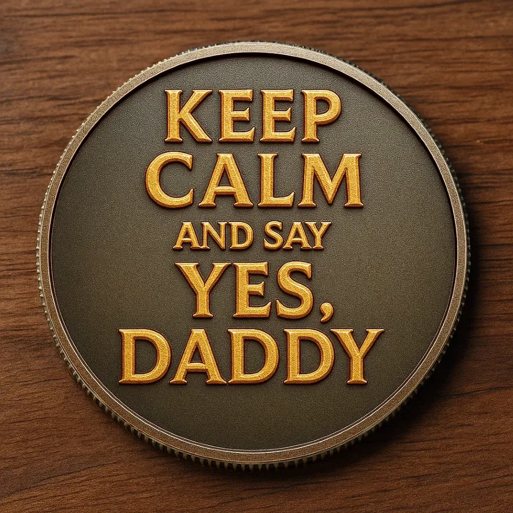 ⚡ “Keep Calm & Say Yes, Daddy” Limited Edition Coin 😏🔥