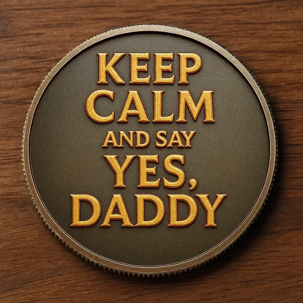 ⚡ “Keep Calm & Say Yes, Daddy” Limited Edition Coin 😏🔥