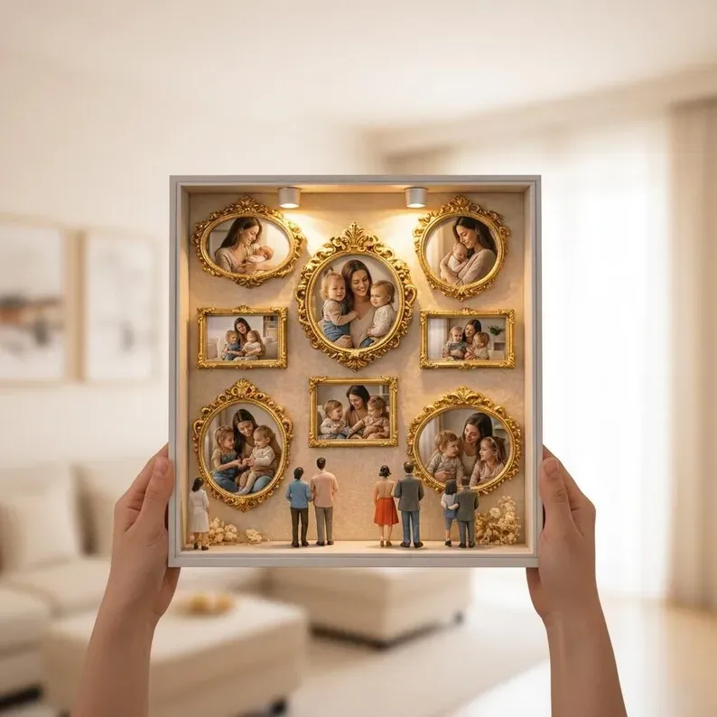 Mini Museum of Us Frame Meaningful Gift For Mom Grandma