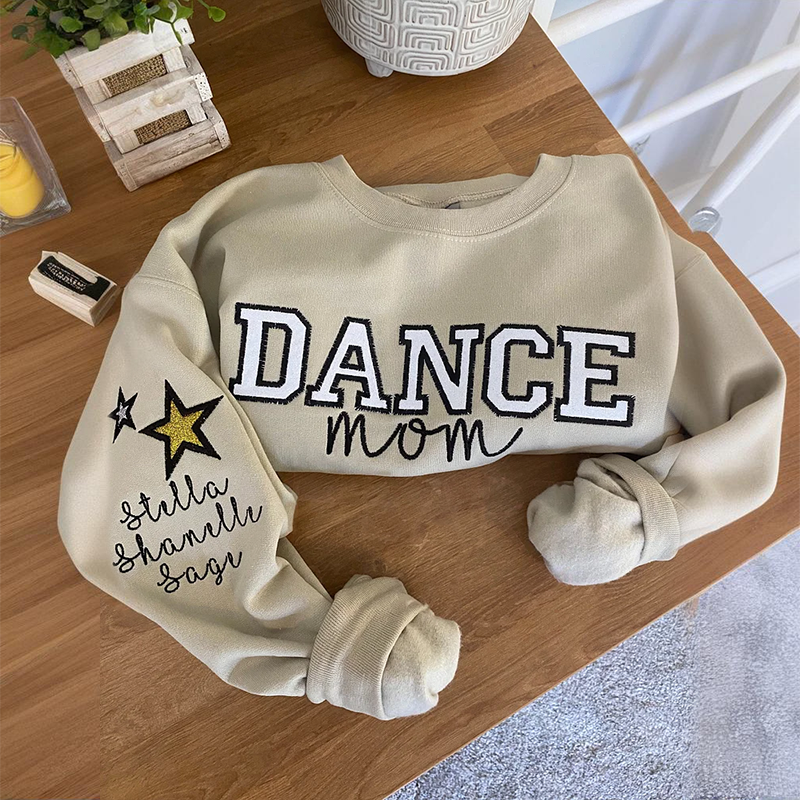 Personalized Embroidered Dance Mom Team Sweatshirt