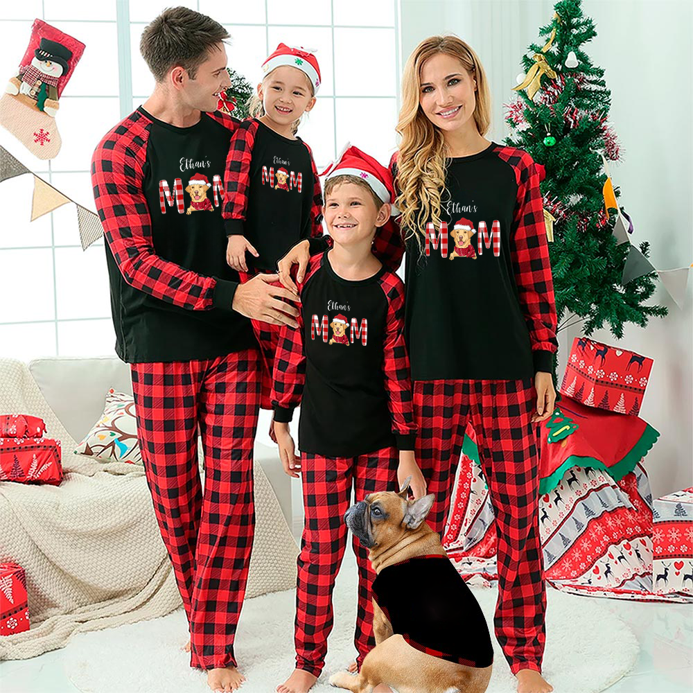 Custom Photo Dog Cat For Dog Cat Lover Pajamas Christmas 