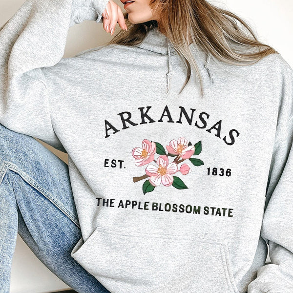 CUSTOM EMBROIDERED STATE FLOWER SWEATSHIRT