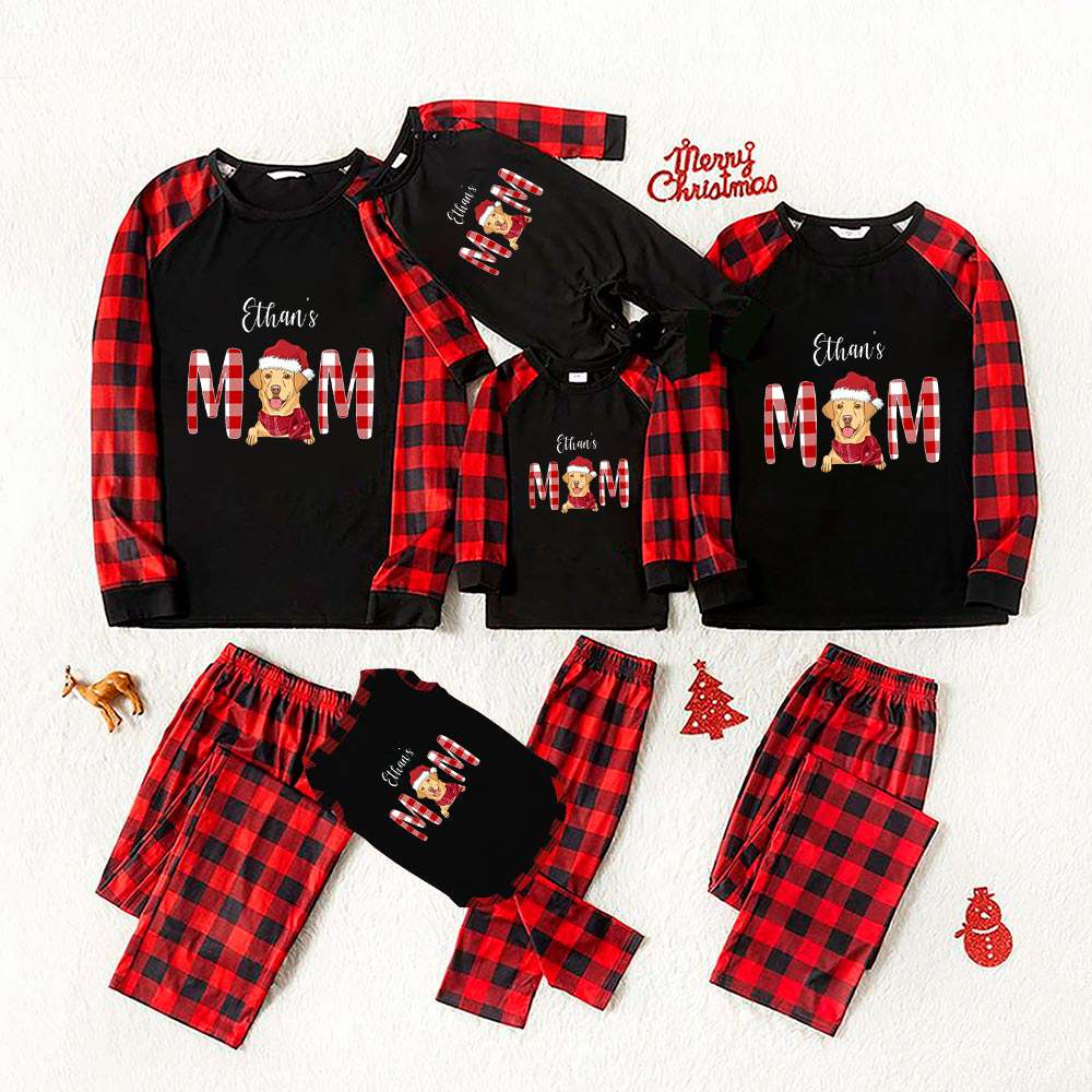 Custom Photo Dog Cat For Dog Cat Lover Pajamas Christmas 