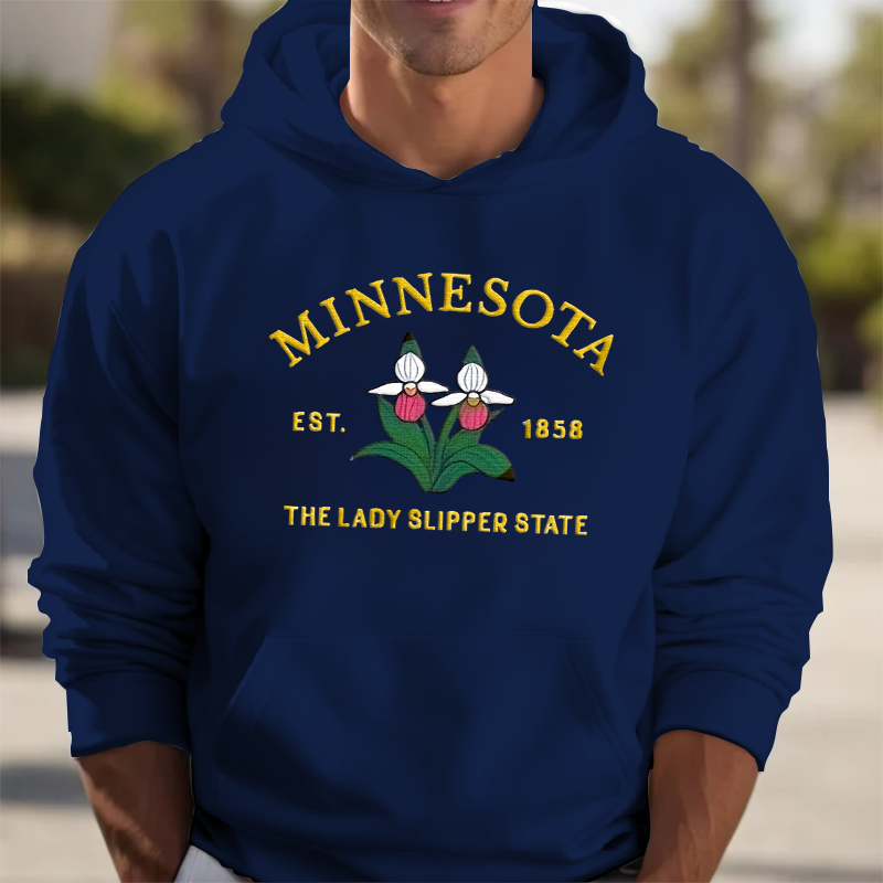 CUSTOM EMBROIDERED MINNESOTA FLOWER SWEATSHIRT
