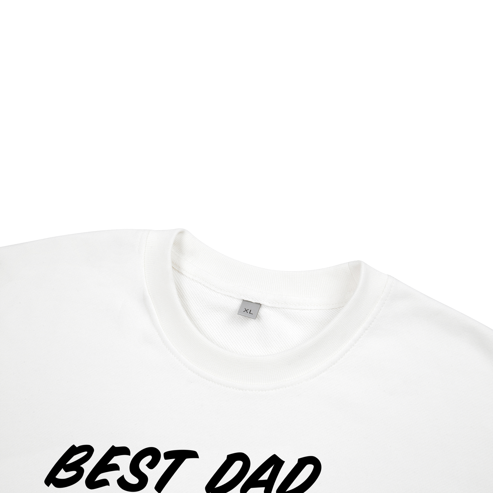Best Dad Ever - Personalised 2–7 Names Family Crewneck Sweatshirt Custom Fist Bump Fathers Day Gift
