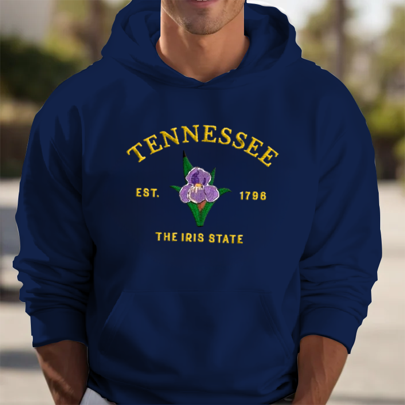 CUSTOM EMBROIDERED TENNESSEE FLOWER SWEATSHIRT