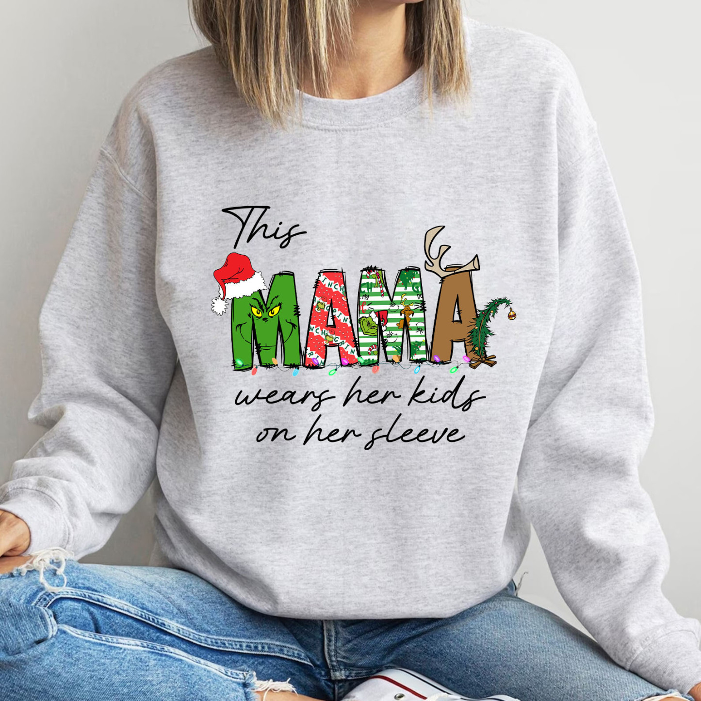 Custom Christmas MAMA T-Shirt/Sweatshirt/Hoodie