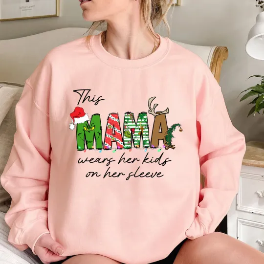 Custom Christmas MAMA T-Shirt/Sweatshirt/Hoodie