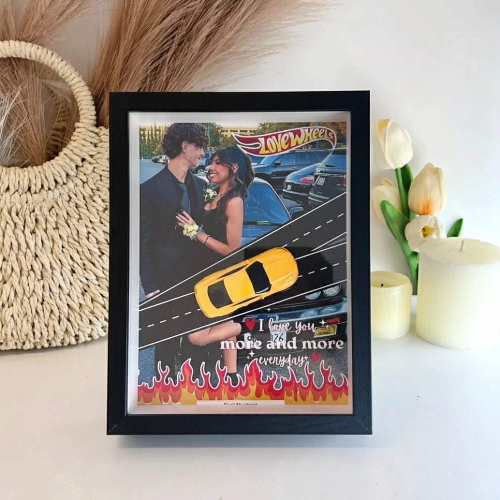 Personalized Car Display Frame with Photo
