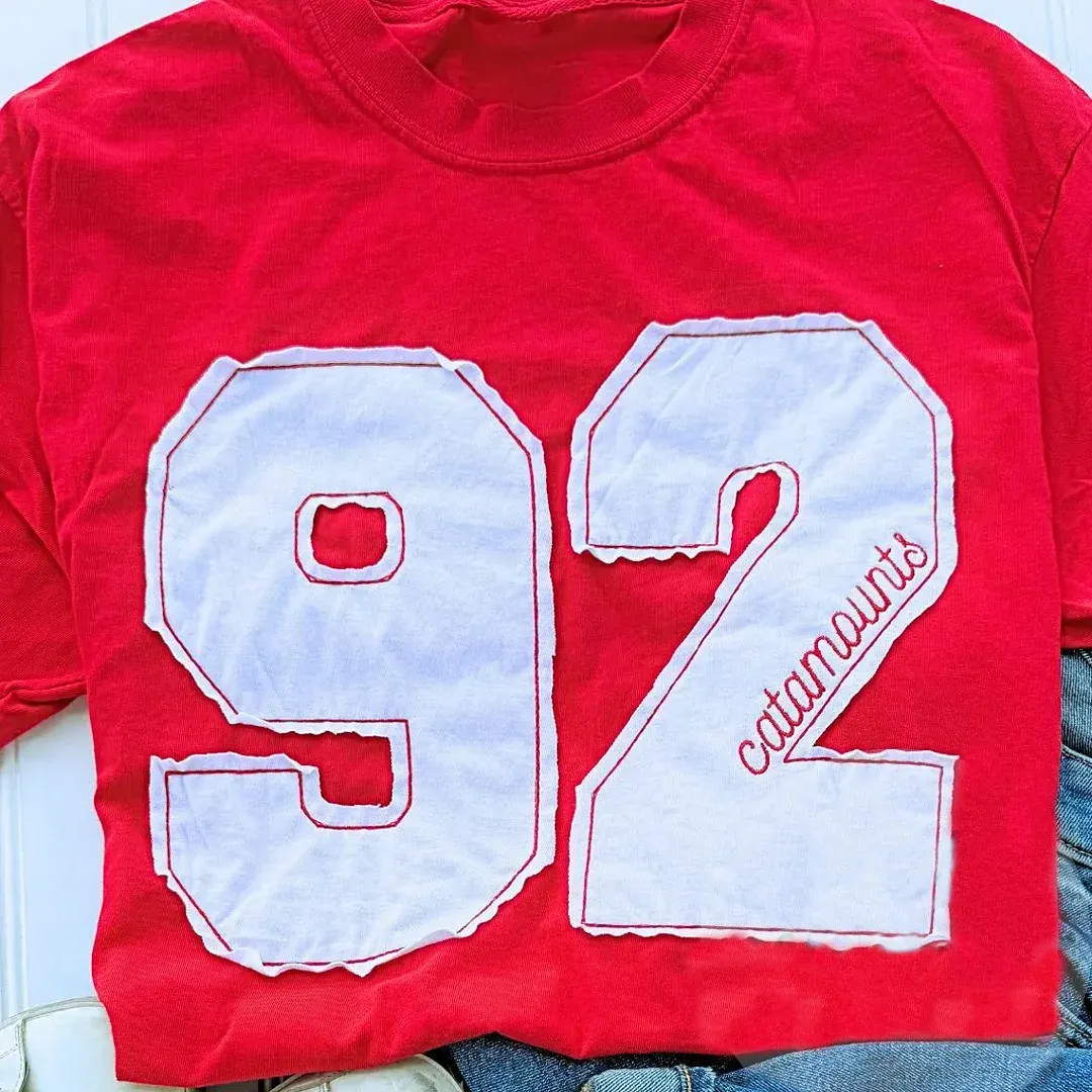 CUSTOM Sports Number Embroidered Crewneck