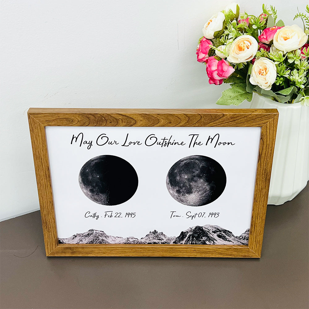 50%OFF🌔Custom Birth Moon Phases Print Frame