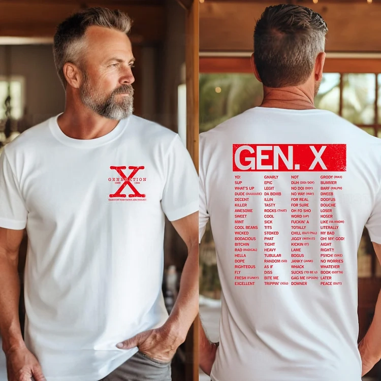 Custom Words of Gen X T-Shirt