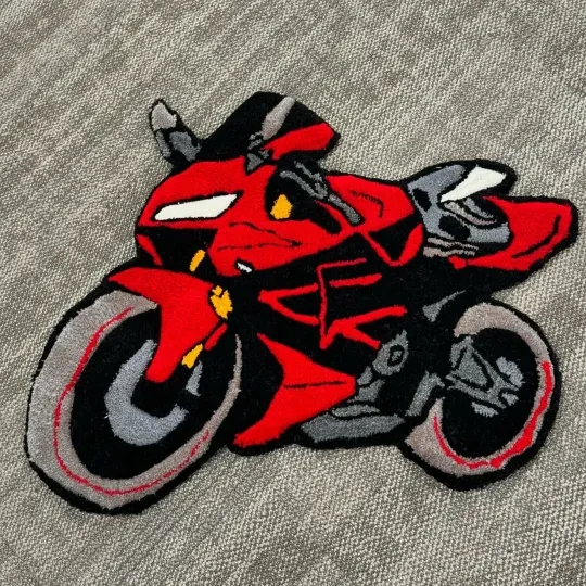 Custom Vintage Car Tufted Slip Rug, Home Decor Rug