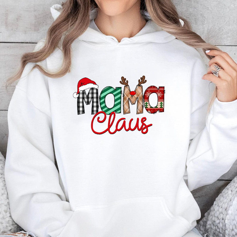 Personalized Christmas Grandma Claus Kids Sweatshirt