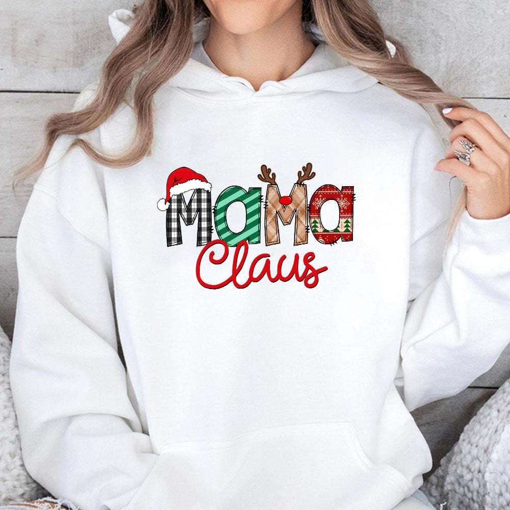 Personalized Christmas Grandma Claus Kids Sweatshirt