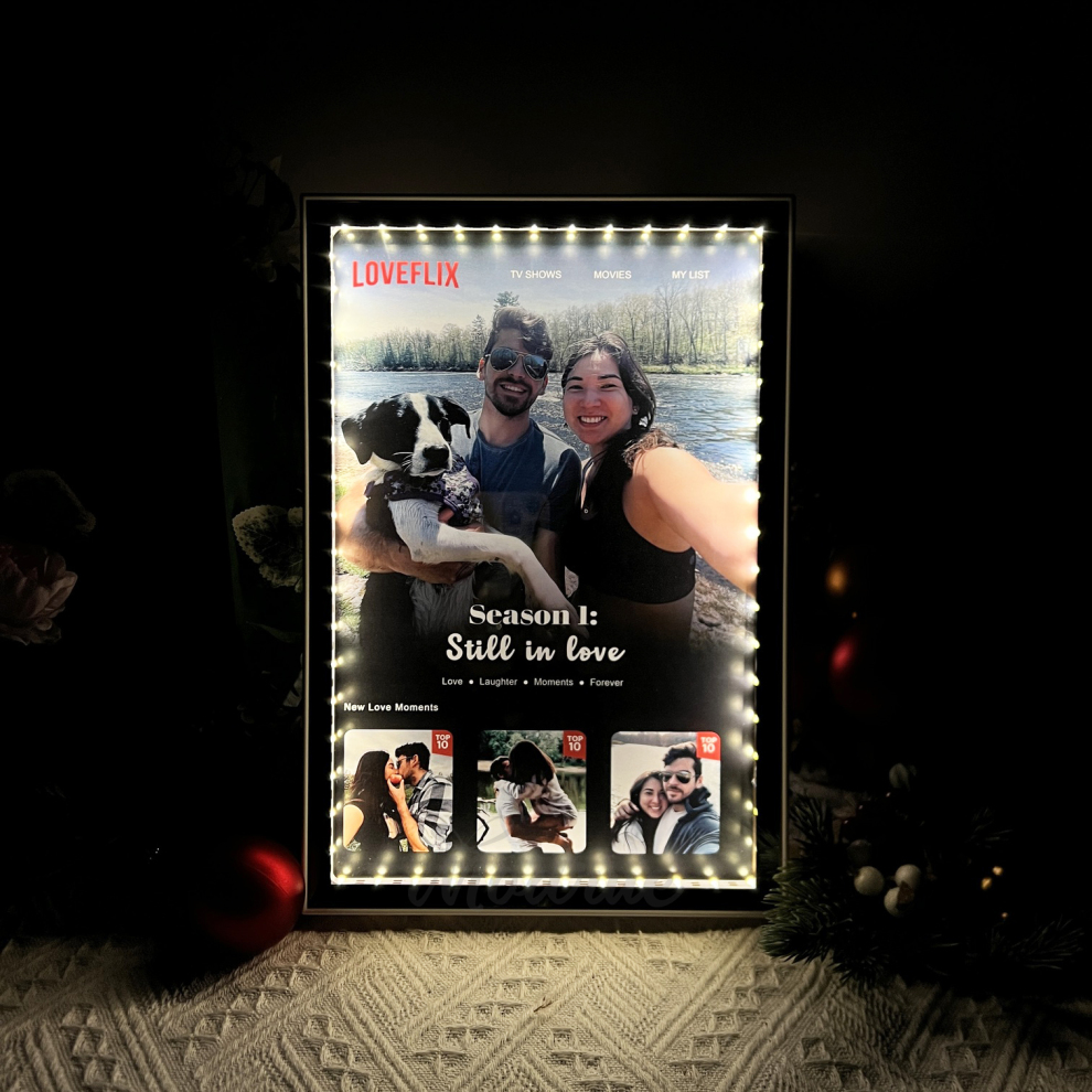 Personalized Family Memories Mirror Light Box
