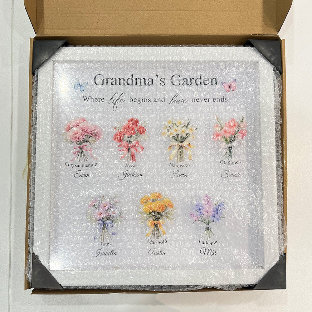 50% OFF✨Mom's Garden is Her Children Glowing Light Frame Box