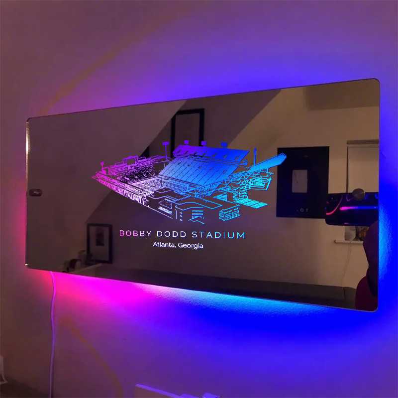 Bobby Dodd Stadium Mirror Light - Gifts for Sports Lovers