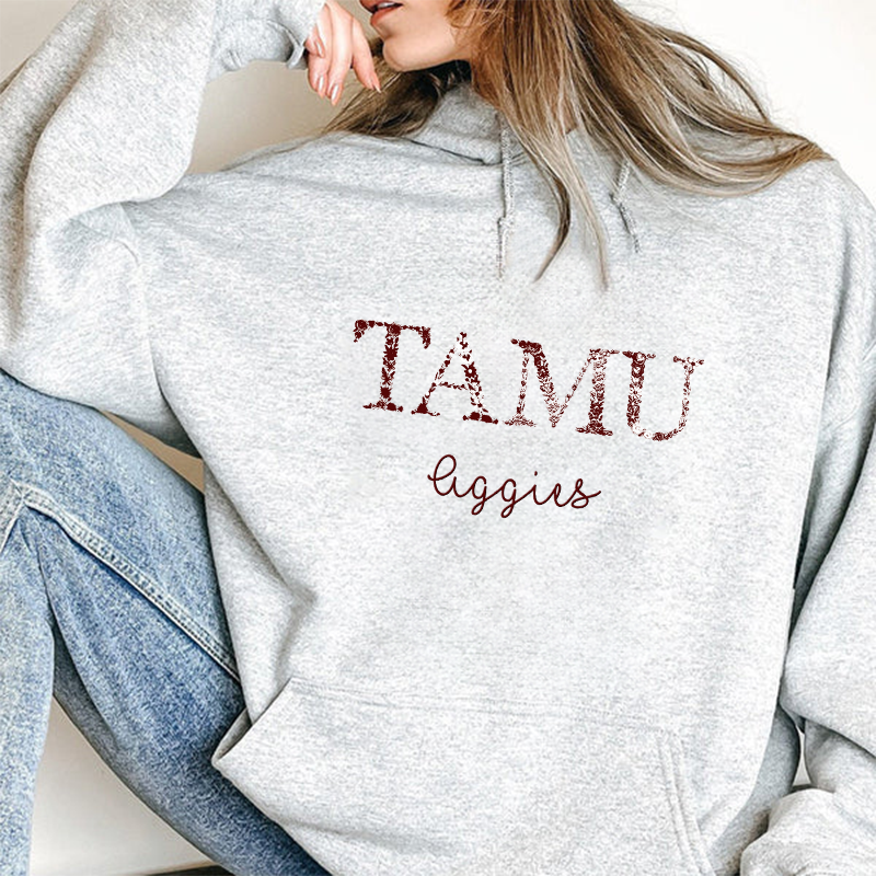 Customized Texas A&M Aggies Football Sweatshirts With Trendy Floral Embroidery
