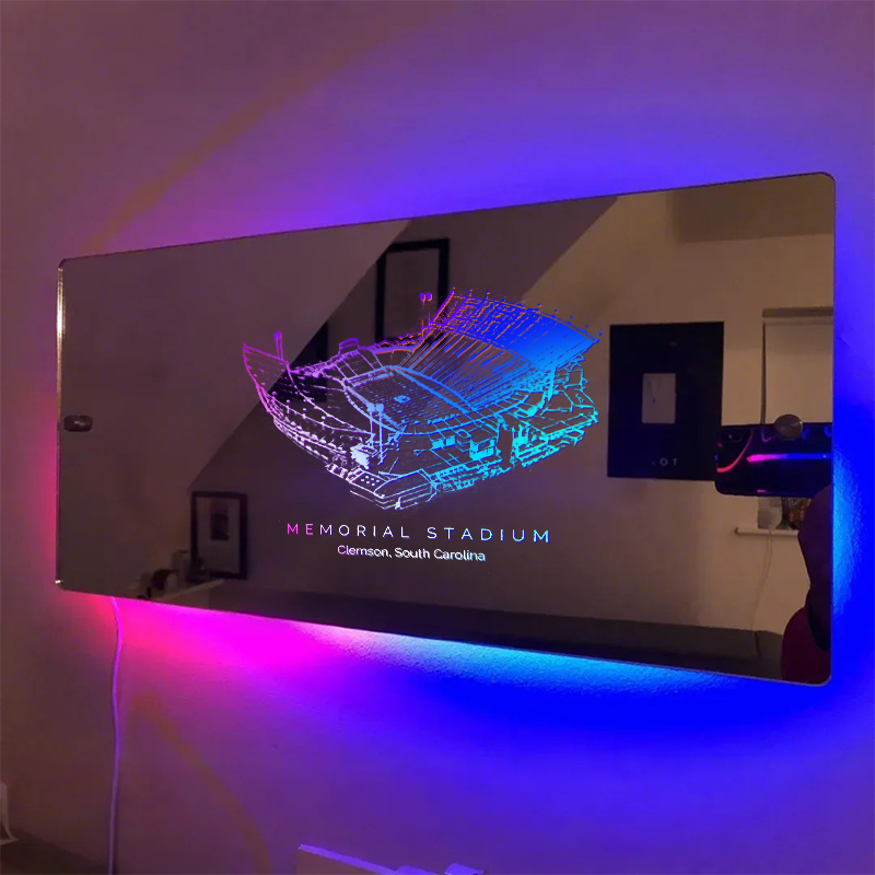 Memorial Stadium (Clemson) Mirror Light - Gifts for Sports Lovers