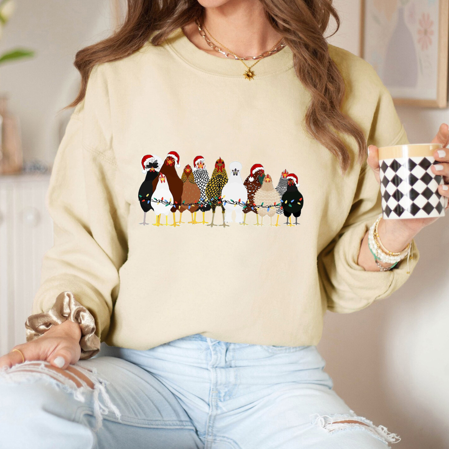 Christmas Chicken Sweatshirt