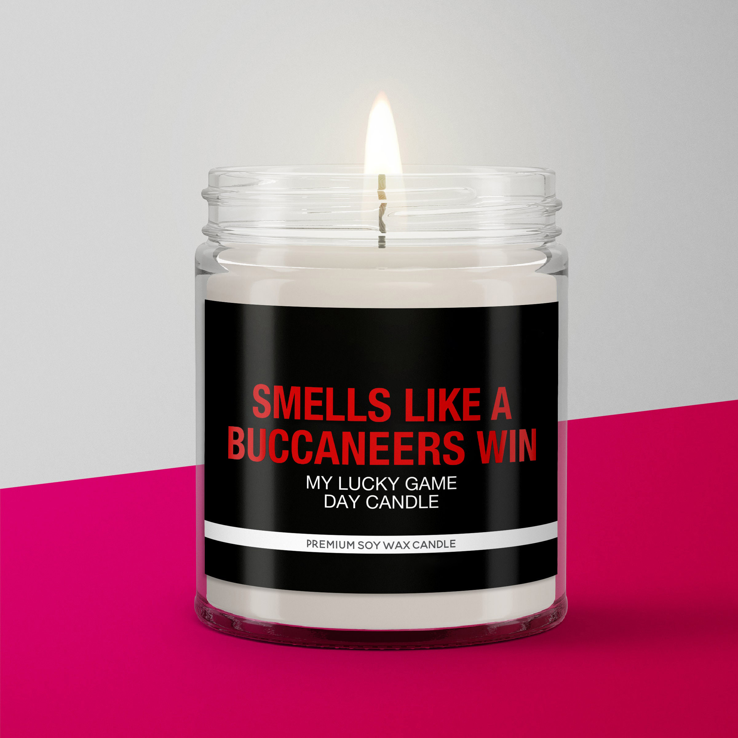 Smells Like a Buccaneers Win Candle | Tampa Bay Buccaneers Candle | Game Day Decor | Funny Bucs Fan Gift | Lucky Buccaneers Candle Unique
