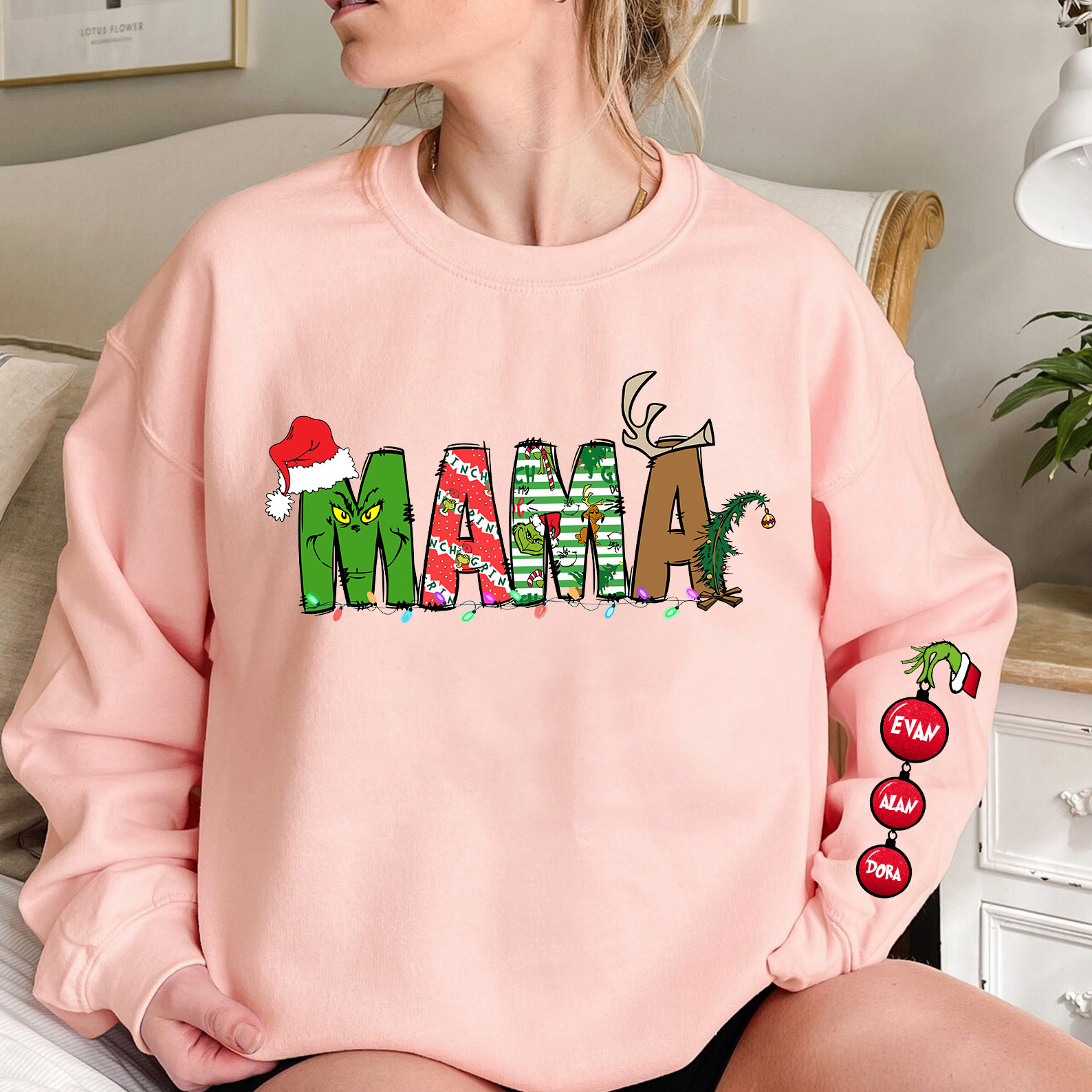 Custom Christmas MAMA T-Shirt/Sweatshirt/Hoodie