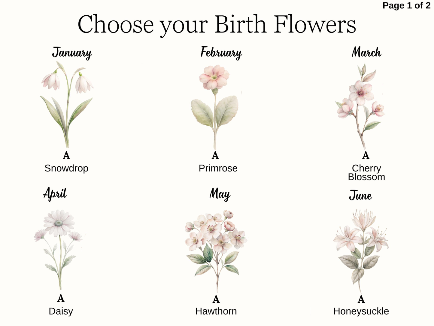 Personalized Birth Month Flower Blanket Custom Grandmas Garden Blanket 