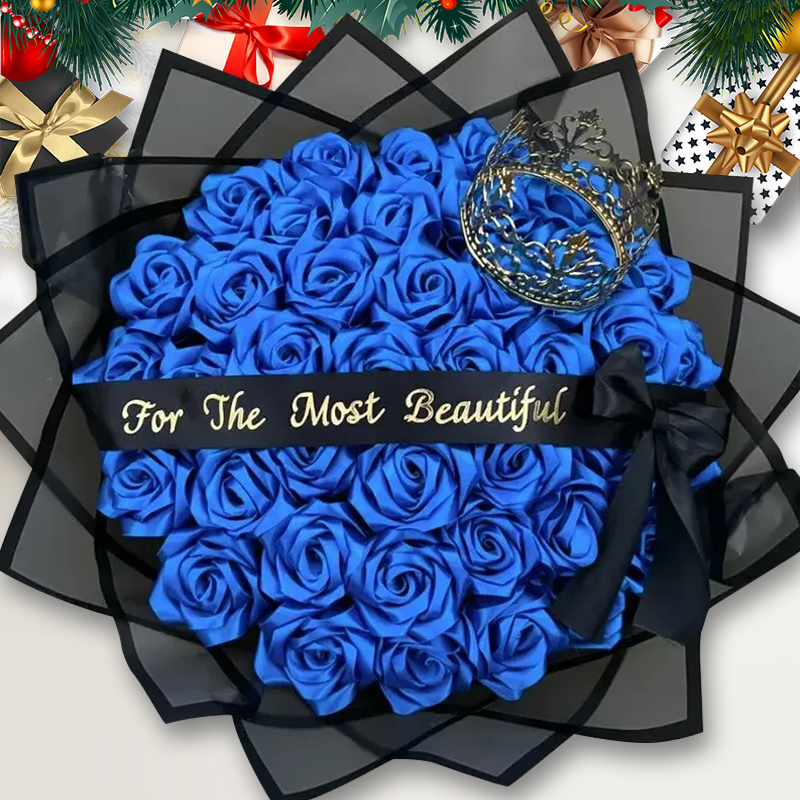 🎄💕Eternal Roses - HandMade From Satin Ribbon(Never Wither)