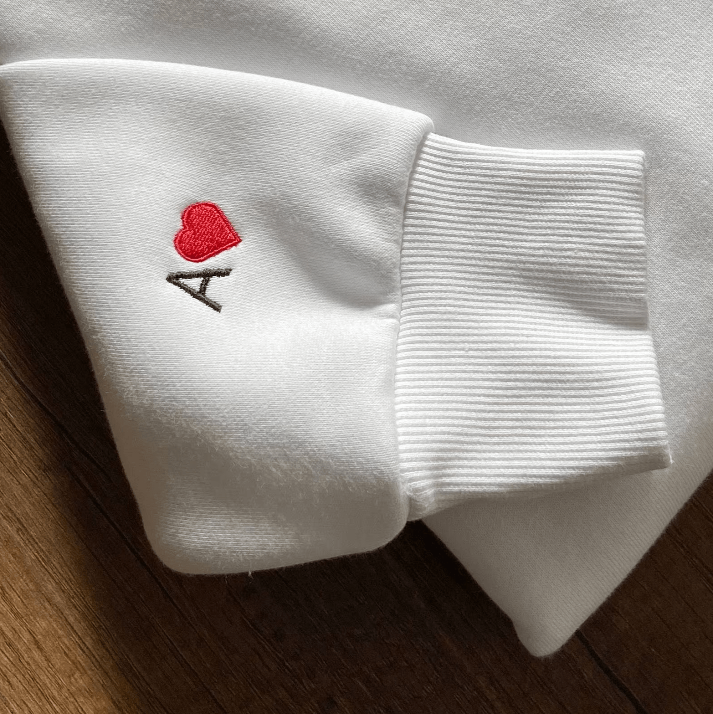 Custom Embroidered Sweatshirts For Couples, Personalized Embroidered Anniversary Date Photo Ouline Couple Sweatshirt