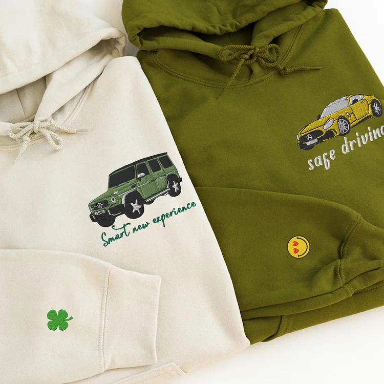Embroidered Cars Hoodie Custom Personalized Race Car Hoodie Car Hooded