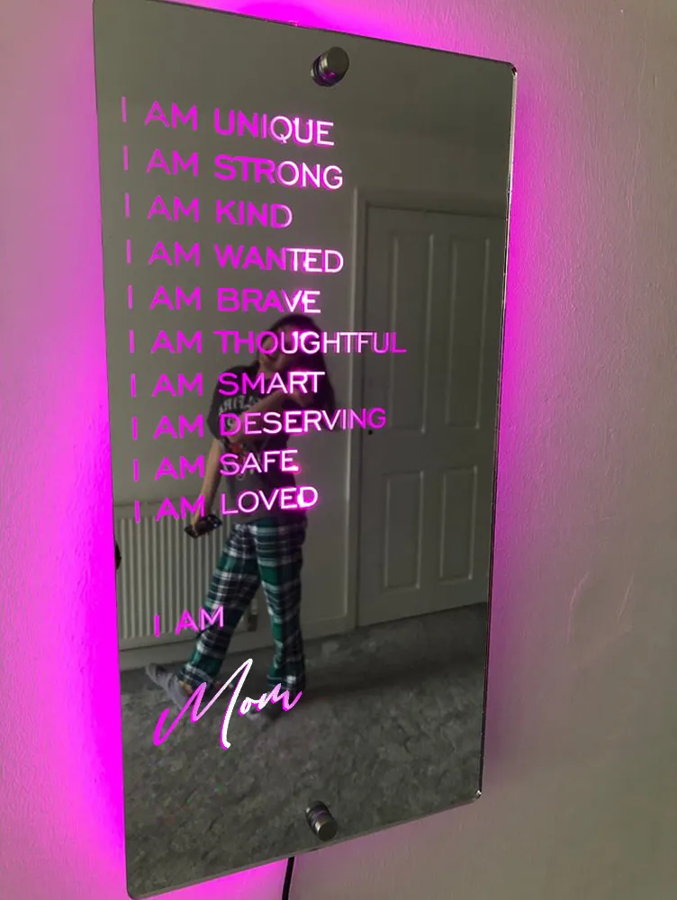 🎁Affirmations Mirror - I Am Mirror(Advantages: Customizable)