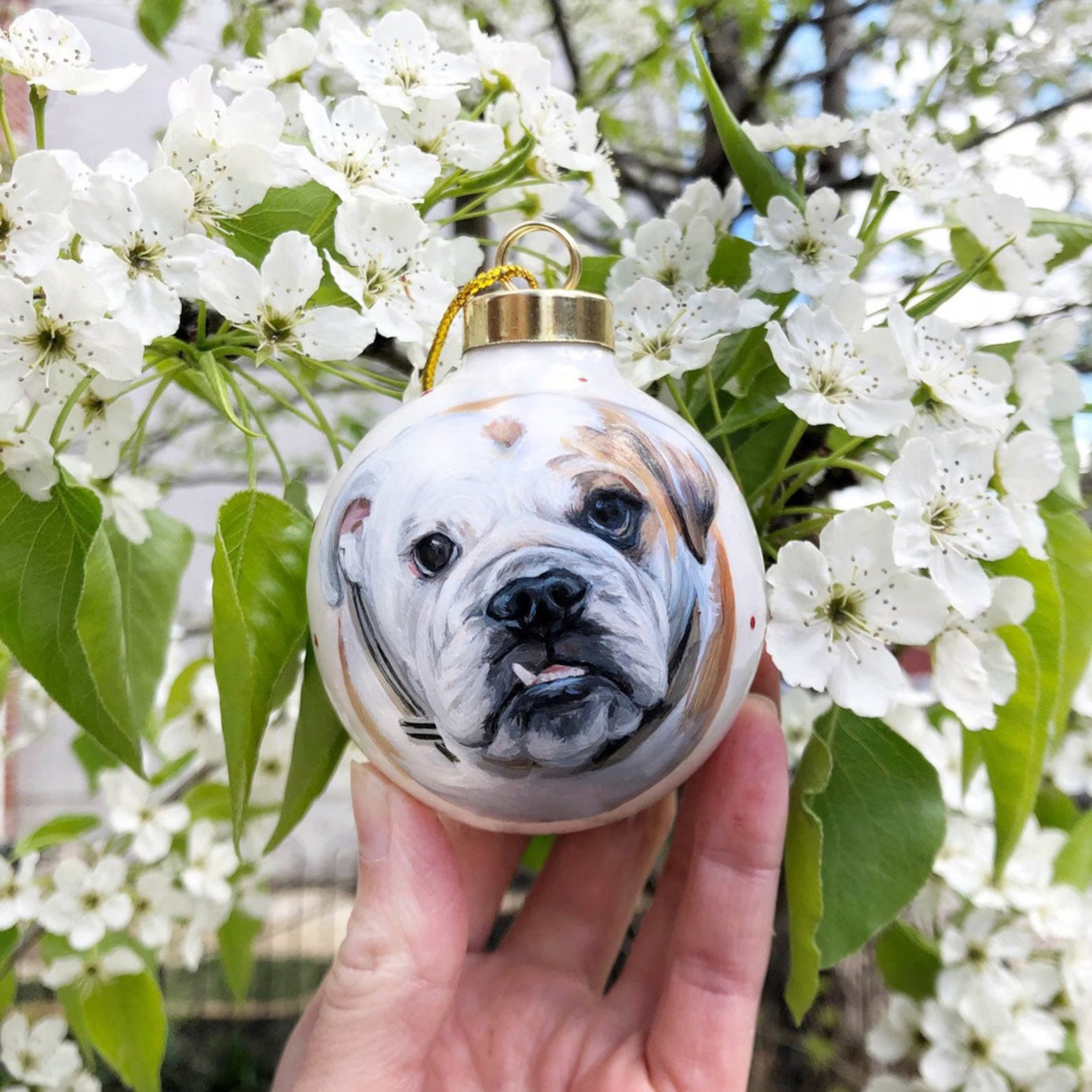 Custom Pet Portrait Ceramics Ornament from Your Photographs, Cat, Dog, Horse