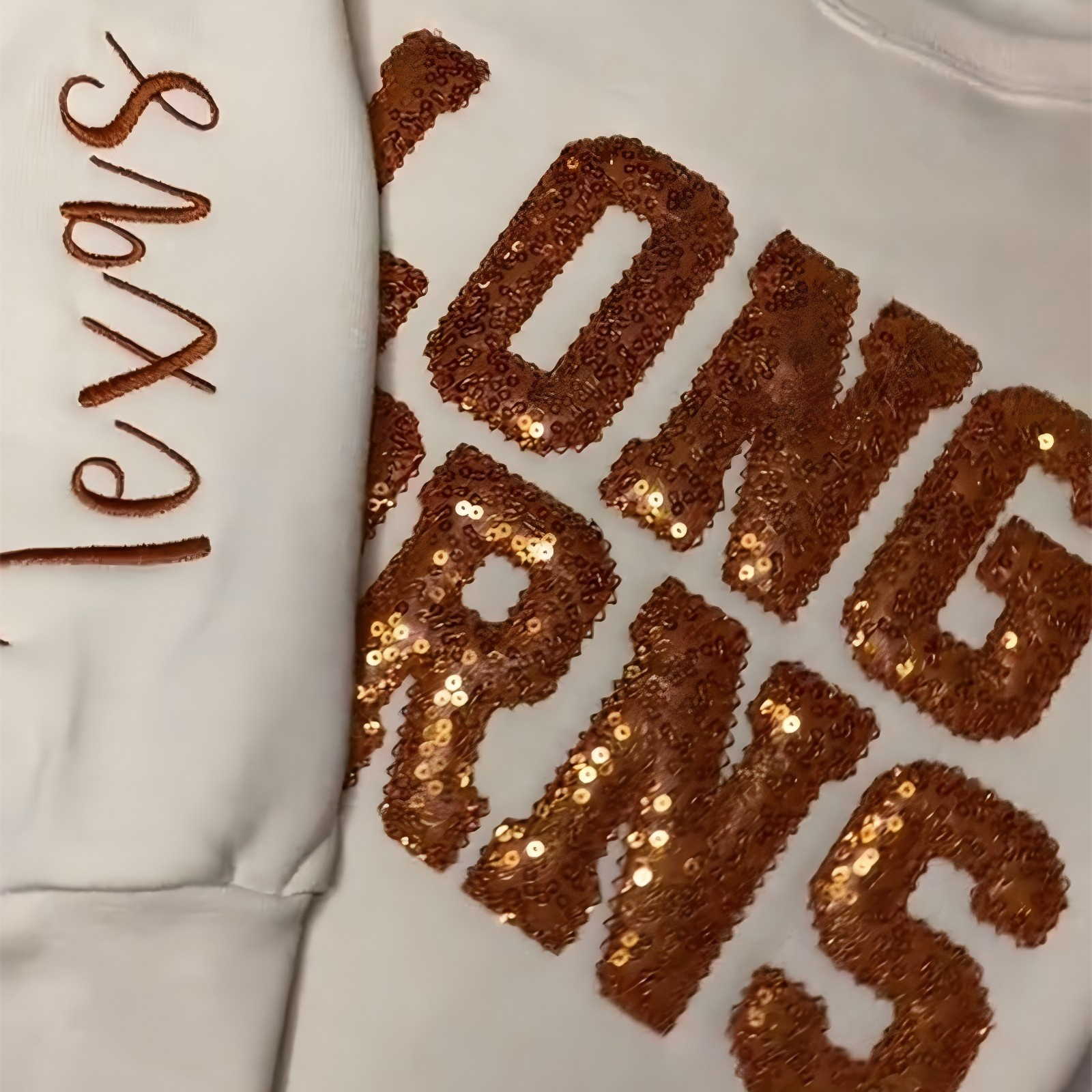 Personalized Sequin Applique Gameday Sweatshirt
