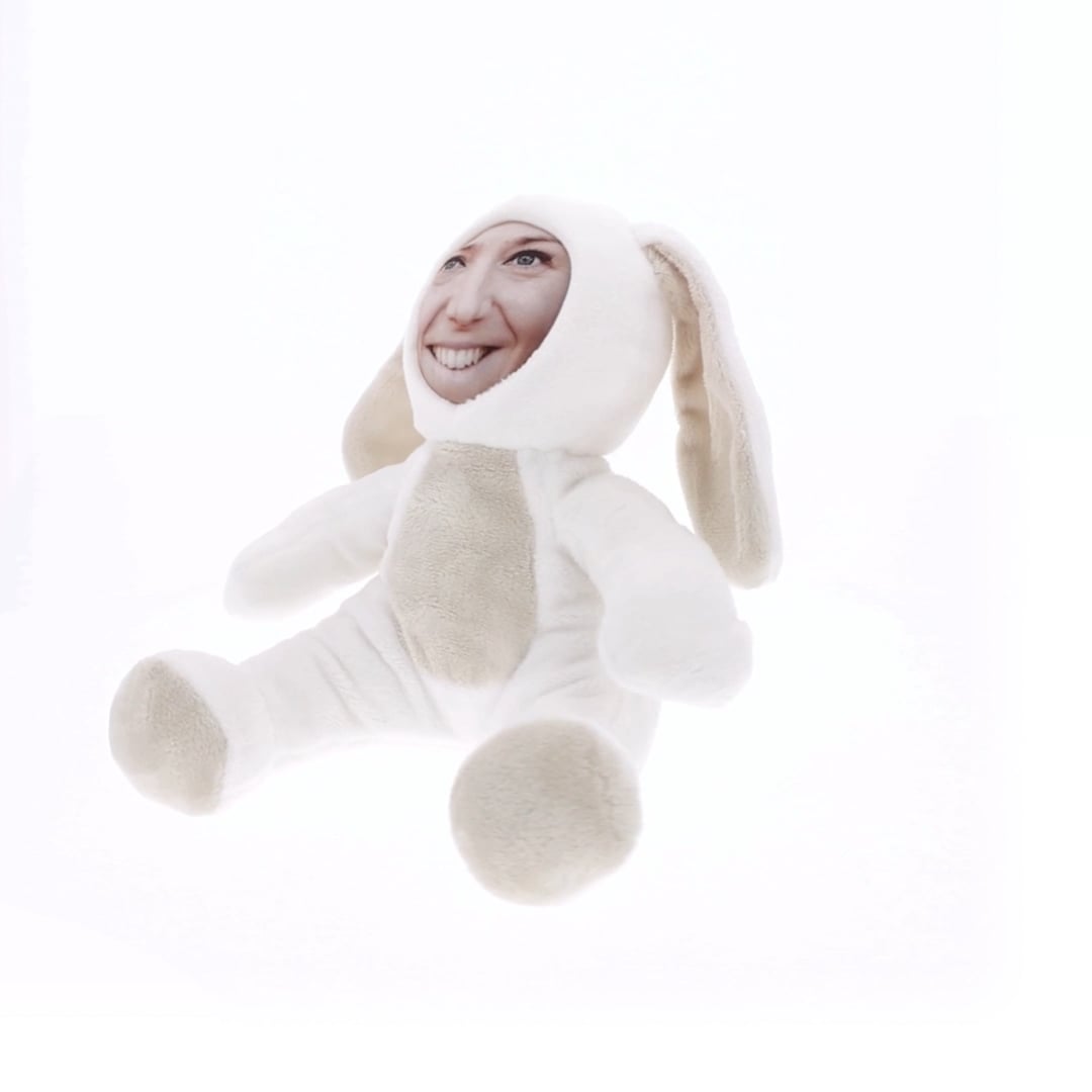 Custom Plush Bunny with Photo