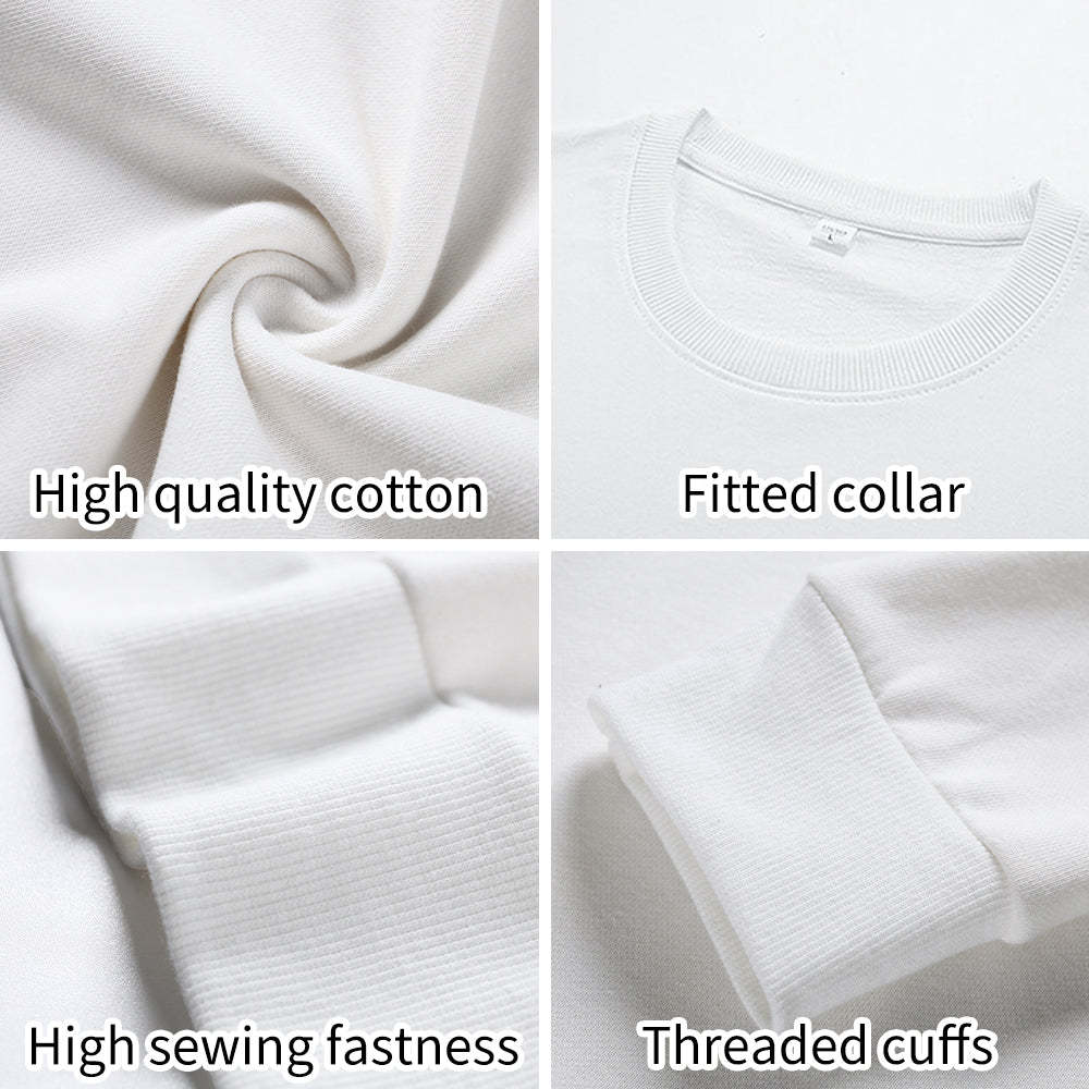 Personalized Couple Faceless Portrait With Song Printed Crewneck