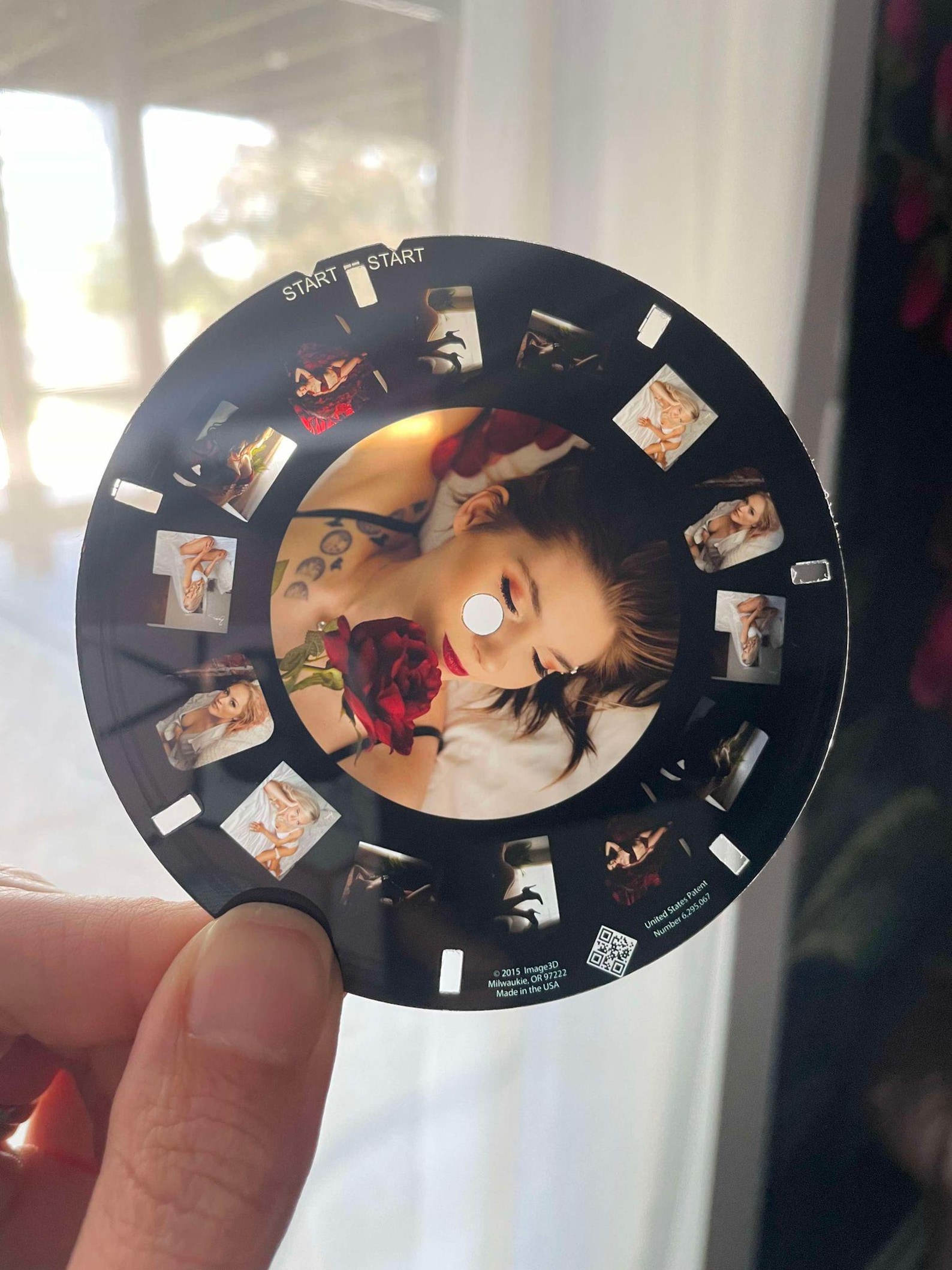 Custom Boudoir Viewfinder and Reel, Selfie Viewfinder, Vintage Viewfinder, Spicy Selfie Gift, Discreet Image Gift