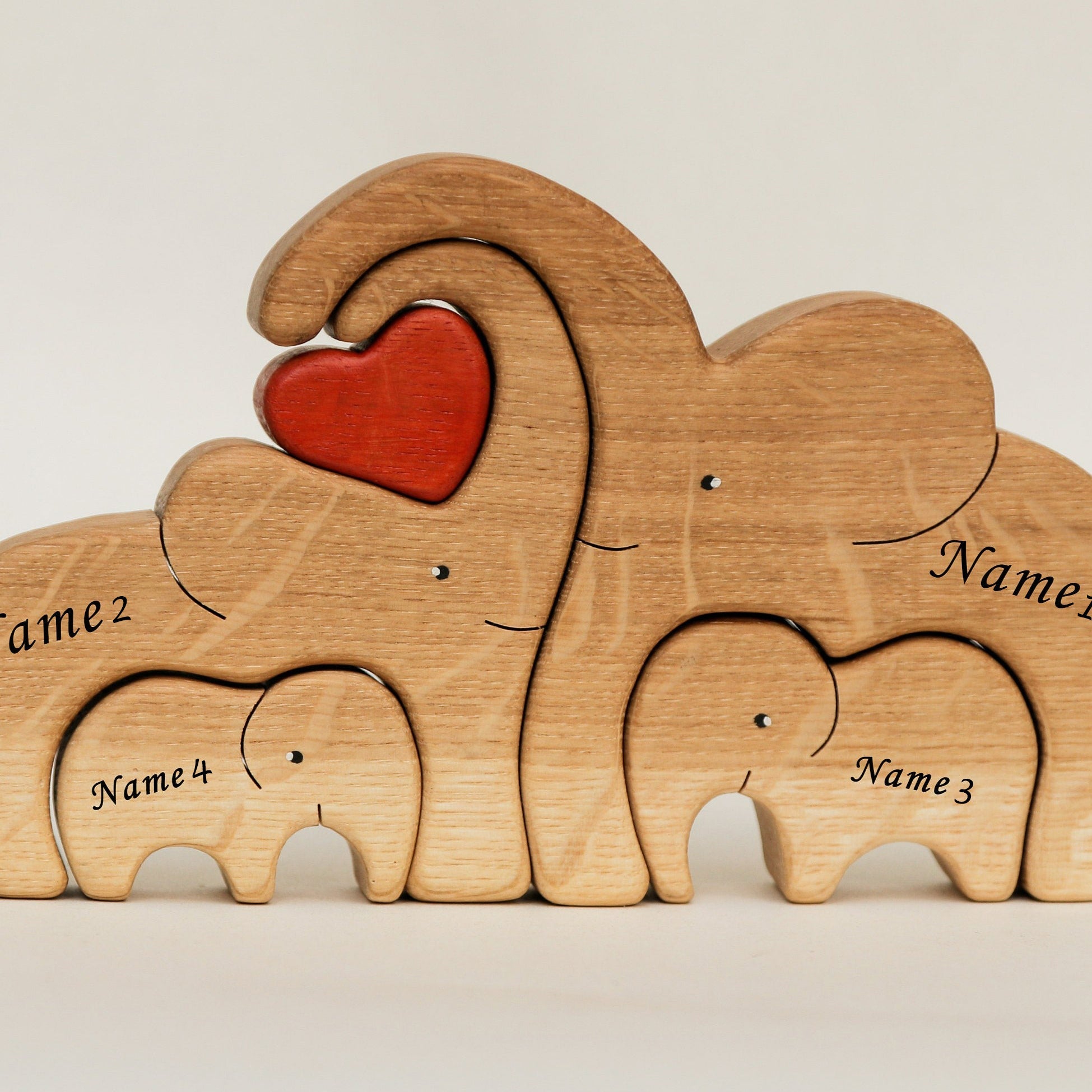 Wooden Elephants Family Puzzle 8 Childs🐘