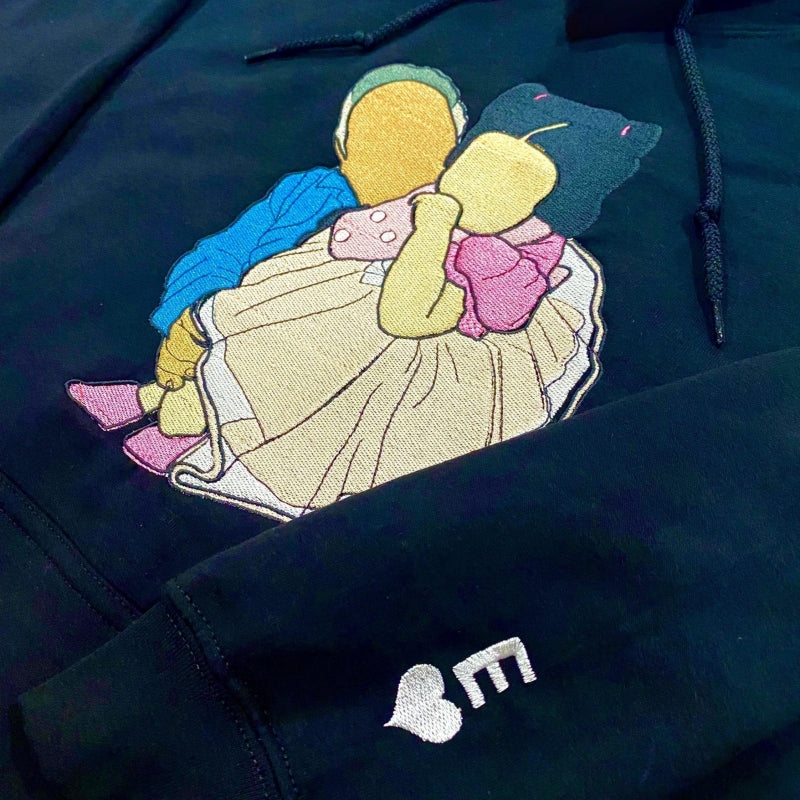 Custom Embroidered Portrait Sweatshirt - Thoughtful Couple's Gift