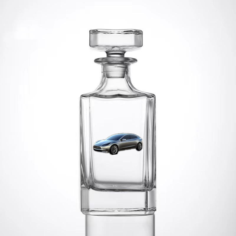 Custom Whiskey Bottles With Car Portrait