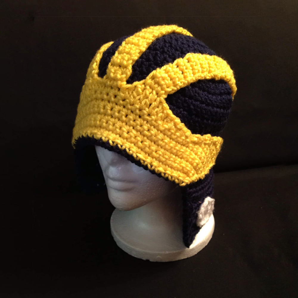 University of Michigan Inspired Helmet Hat