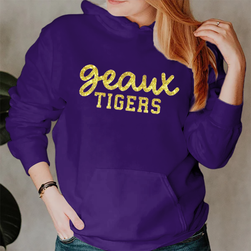 Geaux Tigers Louisiana Football Shirt GLITTER T-shirt - Geaux - Tigers Game Day Shirt
