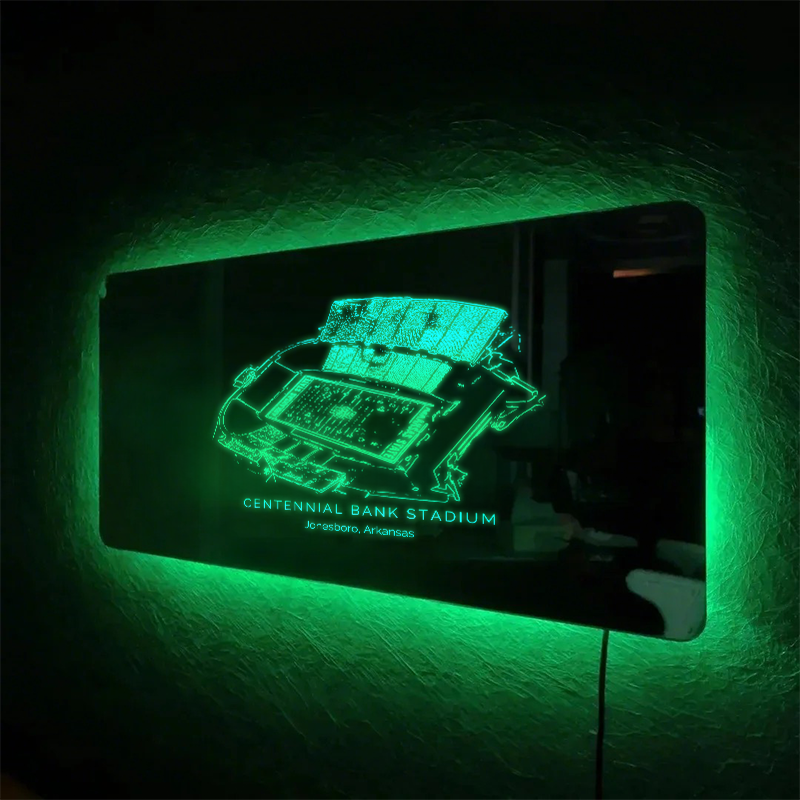 Centennial Bank Stadium Mirror Light - Gifts for Sports Lovers