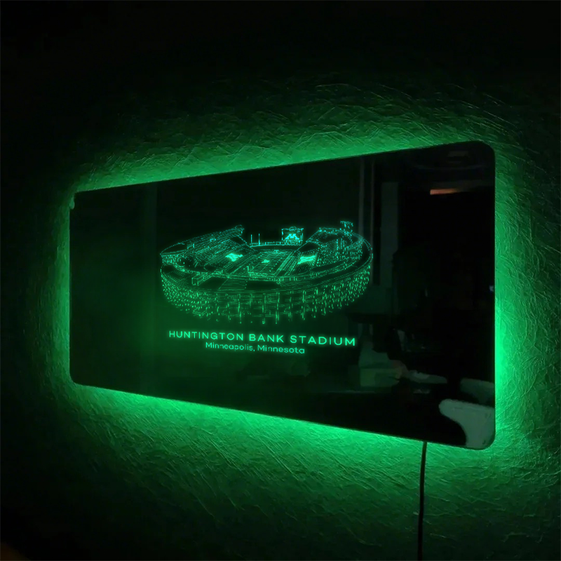 Huntington Bank Stadium Mirror Light - Gifts for Sports Lovers