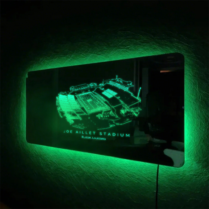 Joe Aillet Stadium Mirror Light - Gifts for Sports Lovers