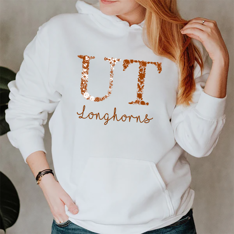 Customized Texas Longhorns Gamecocks Football Sweatshirts With Trendy Floral Embroidery
