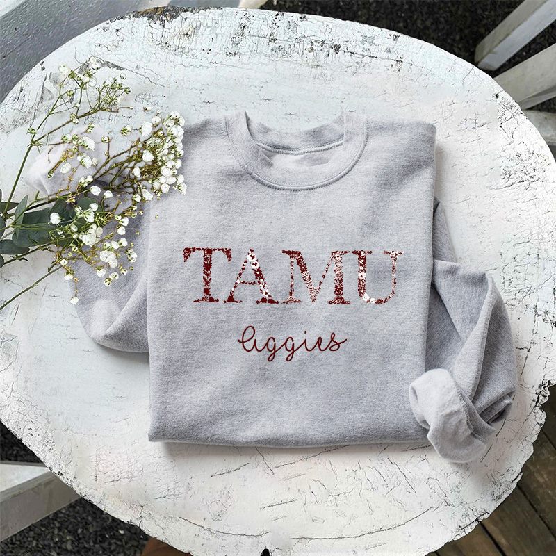 Customized Texas A&M Aggies Football Sweatshirts With Trendy Floral Embroidery