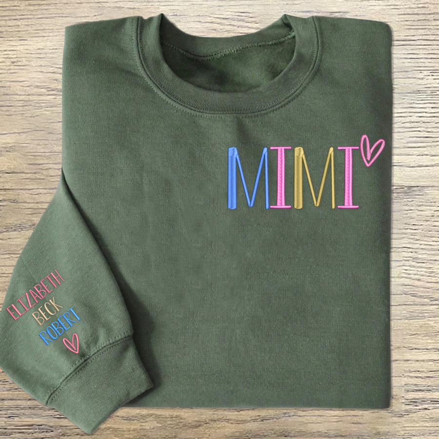 Custom Embroidered Grandma Trend 2024 Sweatshirt