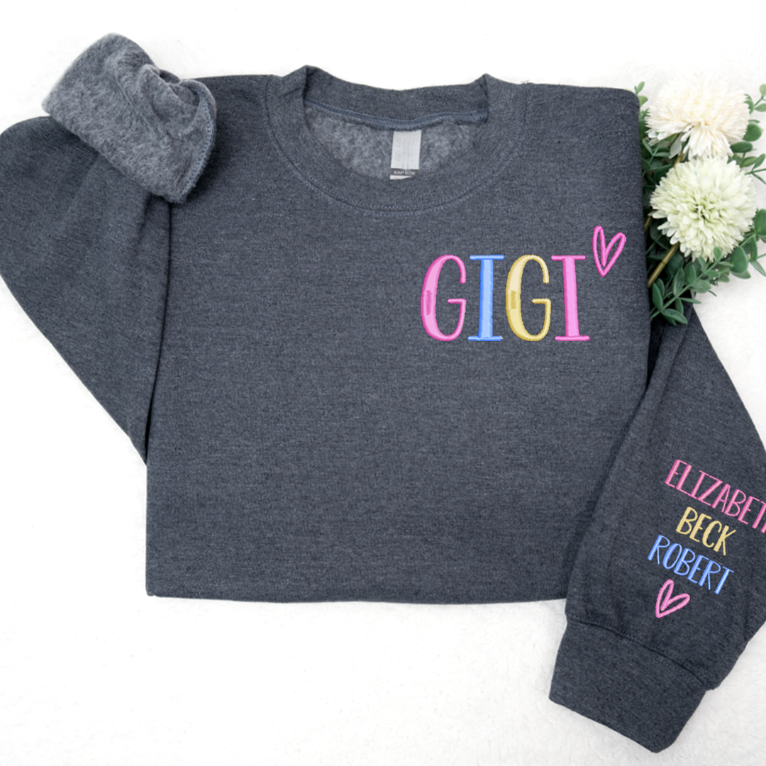 Custom Embroidered Grandma Trend 2024 Sweatshirt